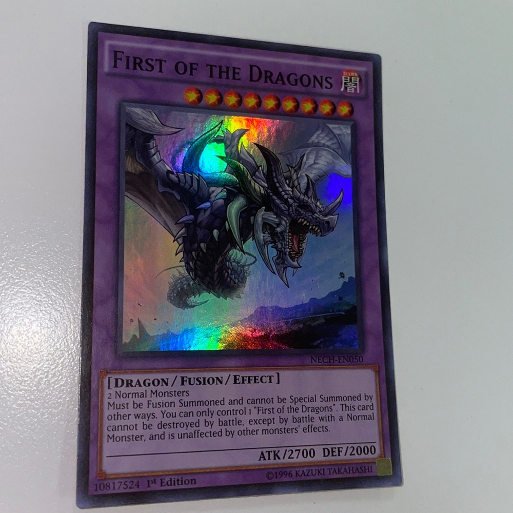 1st Edition First of the Dragons NECH-EN050 Near Mint Super Rare Hologra…